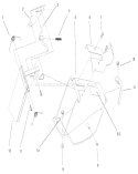 Discharge Chute Assembly Diagram and Parts List for 20652 200000001-200999999 - 2000 Toro Lawn Mower