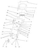 Handle and Controls Assembly Diagram and Parts List for 20652 200000001-200999999 - 2000 Toro Lawn Mower