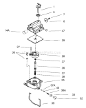 Carburetor Assembly Diagram and Parts List for 20653 200000001-200999999 - 2000 Toro Lawn Mower