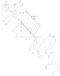 Gearcase and Wheel Assembly Diagram and Parts List for 20654 270000001-270999999 - 2007 Toro Lawn Mower