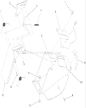 Rear Bag Discharge Chute Assembly Diagram and Parts List for 20654 270000001-270999999 - 2007 Toro Lawn Mower