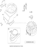 Blower Housing Assembly Diagram and Parts List for 20654 270000001-270999999 - 2007 Toro Lawn Mower
