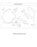 Gasket Assembly Diagram and Parts List for 20655 270000001-270999999 - 2007 Toro Lawn Mower