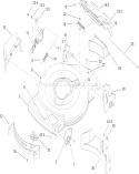 Housing, Side Chute and Rear DoorAssembly Diagram and Parts List for 20655 270000001-270999999 - 2007 Toro Lawn Mower