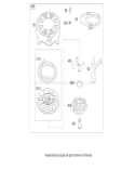 Recoil Starter Assembly Diagram and Parts List for 20655 270000001-270999999 - 2007 Toro Lawn Mower
