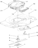Engine and Blade Assembly Diagram and Parts List for 20655 270000001-270999999 - 2007 Toro Lawn Mower