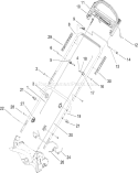 Handle Assembly Diagram and Parts List for 20655 280000001-280999999 - 2008 Toro Lawn Mower