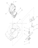 Engine and Blade Assembly Diagram and Parts List for 20656 240000001-240999999 - 2004 Toro Lawn Mower