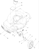 Height of Cut Wheel Assembly Diagram and Parts List for 20655 250000001-250999999 - 2005 Toro Lawn Mower