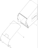 Rear Bag Assembly Diagram and Parts List for 20017 250000001-250999999 - 2005 Toro Lawn Mower