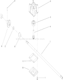 Transmission Assembly Diagram and Parts List for 20013 240000001-240999999 - 2004 Toro Lawn Mower