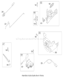 Governor Assembly Diagram and Parts List for 20655 250000001-250999999 - 2005 Toro Lawn Mower