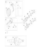 Crankshaft Assembly Diagram and Parts List for 20655 250000001-250999999 - 2005 Toro Lawn Mower