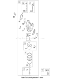Carburetor Assembly Diagram and Parts List for 20066 280000001-280999999 - 2008 Toro Lawn Mower
