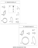 Carburetor Overhaul Kit Diagram and Parts List for 20066 280000001-280999999 - 2008 Toro Lawn Mower