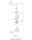 Electric Starter Assembly Diagram and Parts List for 20656 280000001-280999999 - 2008 Toro Lawn Mower
