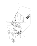 Grass Bag Assembly Diagram and Parts List for 20517 7000001-7999999 - 1977 Toro Lawn Mower
