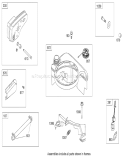 Muffler and Fuel Tank Assembly Diagram and Parts List for 20066 280000001-280999999 - 2008 Toro Lawn Mower