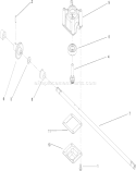 Transmission Assembly Diagram and Parts List for 20075 270000001-270999999 - 2007 Toro Lawn Mower