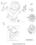 Blower Housing Assembly Diagram and Parts List for 20658 290000001-290999999 - 2009 Toro Lawn Mower