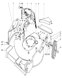 Housing Assembly Diagram and Parts List for 20660 4000001-4999999 - 1974 Toro Lawn Mower