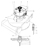 Engine Assembly Diagram and Parts List for 20660 4000001-4999999 - 1974 Toro Lawn Mower