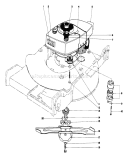 Page C Diagram and Parts List for 20660 4000001-4999999 - 1974 Toro Lawn Mower