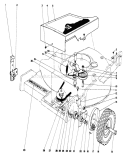 Front Wheel and Pivot Arm Assembly Diagram and Parts List for 20660 4000001-4999999 - 1974 Toro Lawn Mower