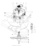 Engine Assembly Diagram and Parts List for 20660 5000001-5999999 - 1975 Toro Lawn Mower