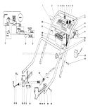 Handle Assembly Diagram and Parts List for 20660 5000001-5999999 - 1975 Toro Lawn Mower