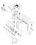 Gear Case Assembly Diagram and Parts List for 20666 0000001-0999999 - 1990 Toro Lawn Mower