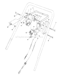 Traction Control Assembly Diagram and Parts List for 20667 0000001-0999999 - 1990 Toro Lawn Mower
