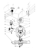 Blade Brake Clutch Assembly Diagram and Parts List for 20667 0000001-0999999 - 1990 Toro Lawn Mower