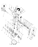 Gear Case Assembly Diagram and Parts List for 20667 0000001-0999999 - 1990 Toro Lawn Mower