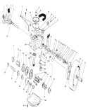 Gear Case Assembly Diagram and Parts List for 20668 0000001-0999999 - 1990 Toro Lawn Mower