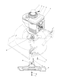 Engine Assembly Diagram and Parts List for 20668 1000001-1999999 - 1991 Toro Lawn Mower