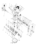 Gear Case Assembly Diagram and Parts List for 20668 1000001-1999999 - 1991 Toro Lawn Mower