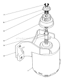 Starter Assembly Diagram and Parts List for 20671 3000001-3999999 - 1983 Toro Lawn Mower
