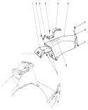 Side Discharge Chute Diagram and Parts List for 20672 4000001-4999999 - 1984 Toro Lawn Mower