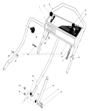 Handle Assembly Diagram and Parts List for 20672 4000001-4999999 - 1984 Toro Lawn Mower