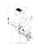 Front Wheel and Pivot Arm Assembly Diagram and Parts List for 20673 6000001-6999999 - 1976 Toro Lawn Mower