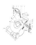 Housing Assembly Diagram and Parts List for 20673 6000001-6999999 - 1976 Toro Lawn Mower
