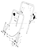 Handle Assembly Diagram and Parts List for 20675 6000001-6999999 - 1986 Toro Lawn Mower