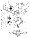 Blade Brake Clutch Assembly Diagram and Parts List for 20676 4000001-4999999 - 1984 Toro Lawn Mower
