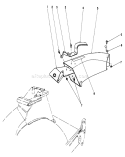 Side Discharge Chute Diagram and Parts List for 20676 4000001-4999999 - 1984 Toro Lawn Mower