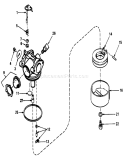 Part Location Diagram of 65096 Tecumseh Screw, Throttle Shutter