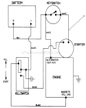 Electrical Schematic Diagram and Parts List for 20677 0000001-0002101 - 1990 Toro Lawn Mower