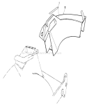 Side Discharge Chute Diagram and Parts List for 20671 9000001-9999999 - 1989 Toro Lawn Mower