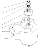 Starter Assembly Diagram and Parts List for 20671 9000001-9999999 - 1989 Toro Lawn Mower