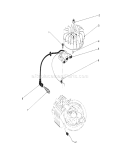 Ignition Assembly Diagram and Parts List for 20680 0000001-0999999 - 1990 Toro Lawn Mower